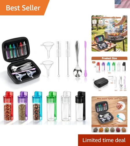 6pcs travel size seasoning - size,