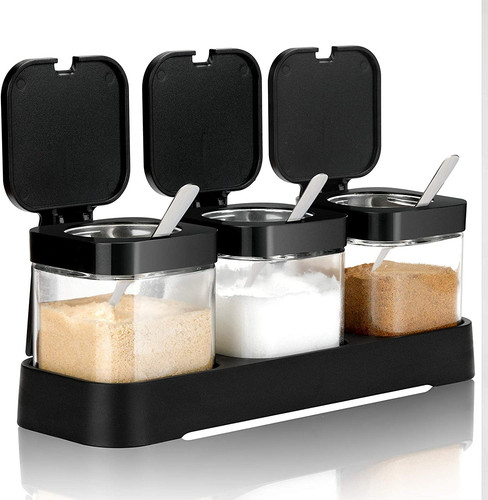 Pack condiment jars spice - jars,